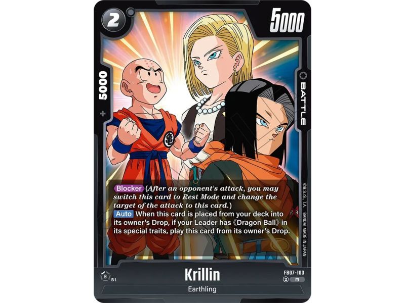 Krillin (Rare) – FB07 Wish for Shenron | Carta DRAGON BALL en México