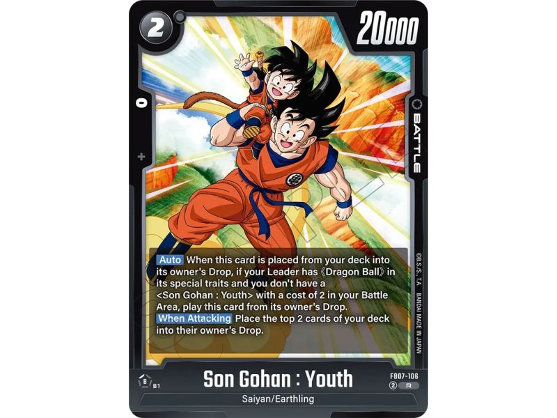 Son Gohan : Youth (Rare) – FB07 Wish for Shenron | Carta DRAGON BALL en México