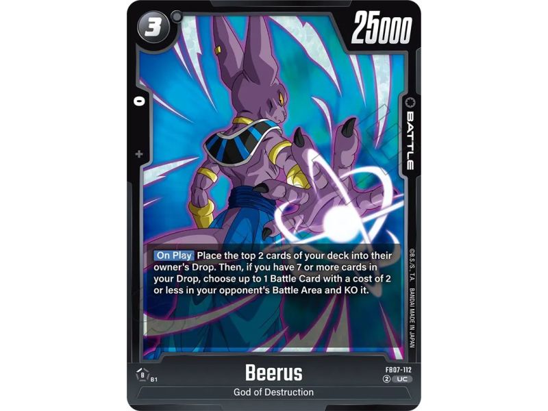 Beerus (Uncommon) – FB07 Wish for Shenron | Carta DRAGON BALL en México