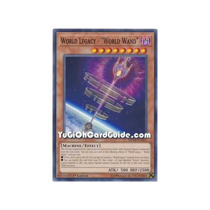 World Legacy - World Wand (Common) – 2019 Gold Sarcophagus Mega Pack | Carta YUGIOH en México