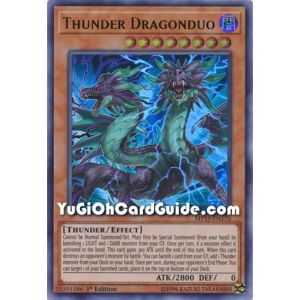 Thunder Dragonduo (Ultra Rare) – 2019 Gold Sarcophagus Mega Pack | Carta YUGIOH en México