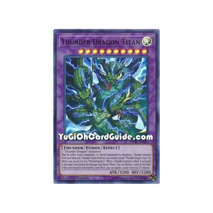 Thunder Dragon Titan (Ultra Rare) – 2019 Gold Sarcophagus Mega Pack | Carta YUGIOH en México