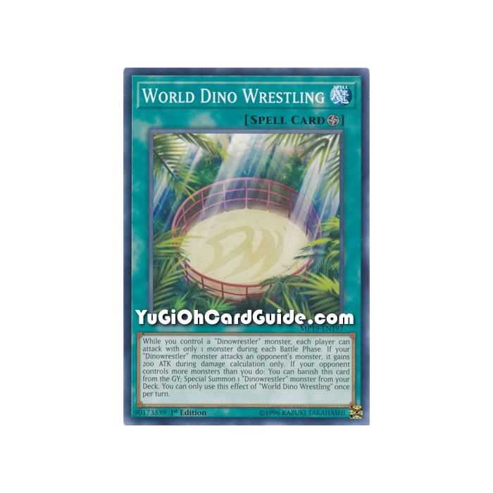 World Dino Wrestling (Common) – 2019 Gold Sarcophagus Mega Pack | Carta YUGIOH en México