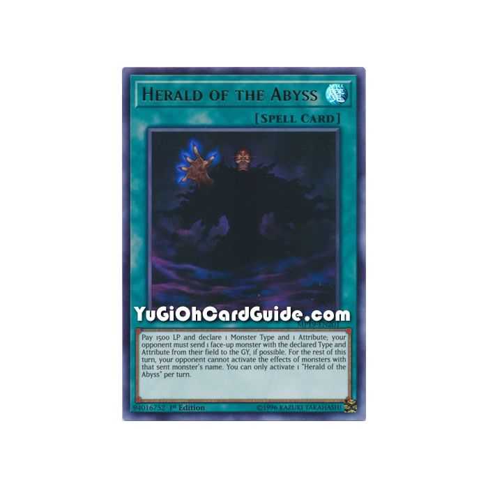 Herald of the Abyss (Ultra Rare) – 2019 Gold Sarcophagus Mega Pack | Carta YUGIOH en México