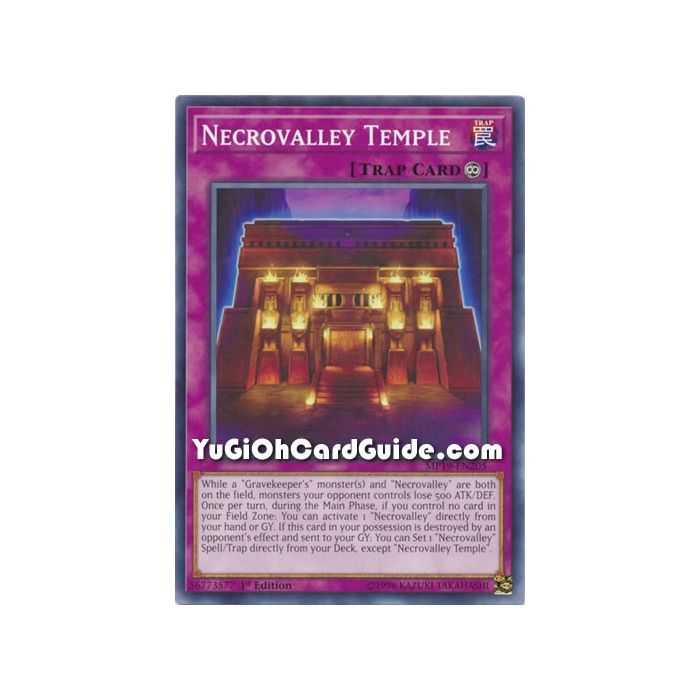Necrovalley Temple (Common) – 2019 Gold Sarcophagus Mega Pack | Carta YUGIOH en México