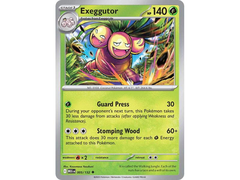 Exeggutor (Uncommon) – ME01 Mega Evolution | Carta POKEMON en México