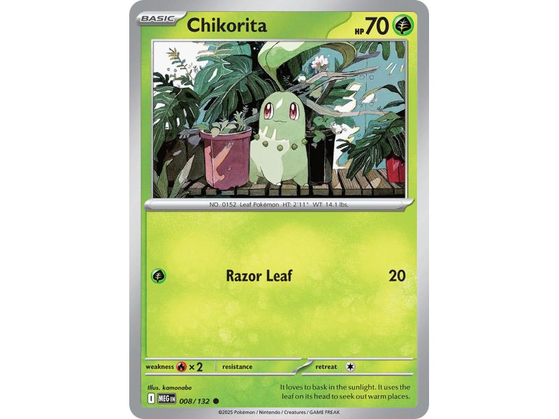 Chikorita (Common) – ME01 Mega Evolution | Carta POKEMON en México