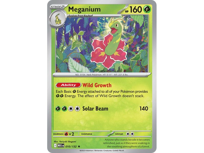 Meganium (Rare Holofoil) – ME01 Mega Evolution | Carta POKEMON en México