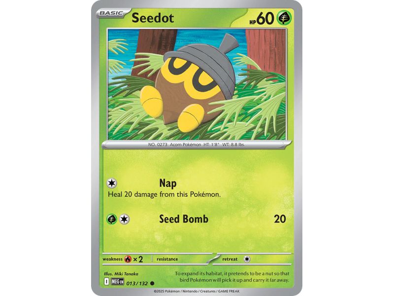 Seedot (Common) – ME01 Mega Evolution | Carta POKEMON en México