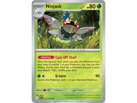Ninjask (Uncommon) – ME01 Mega Evolution | Carta POKEMON en México