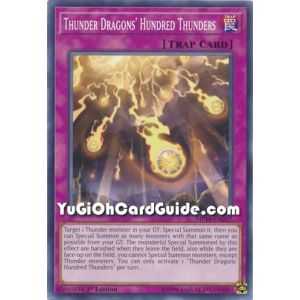 Thunder Dragons' Hundred Thunders (Common) – 2019 Gold Sarcophagus Mega Pack | Carta YUGIOH en México