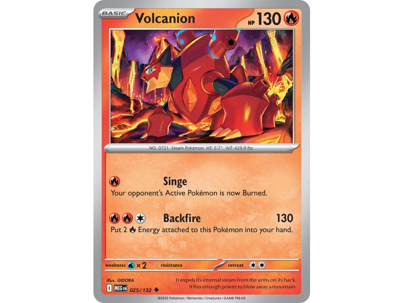 Volcanion (Uncommon) – ME01 Mega Evolution | Carta POKEMON en México