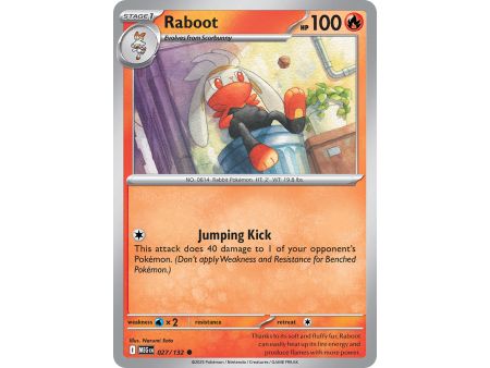 Raboot (Common) – ME01 Mega Evolution | Carta POKEMON en México