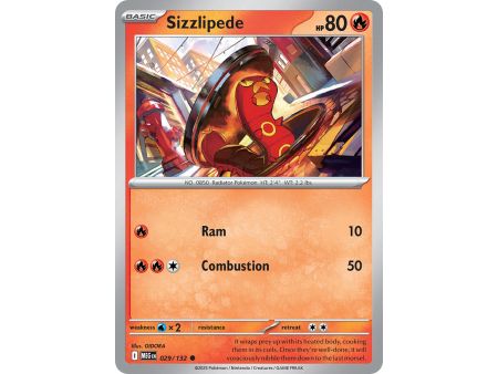 Sizzlipede (Common) – ME01 Mega Evolution | Carta POKEMON en México