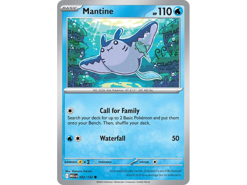 Mantine (Common) – ME01 Mega Evolution | Carta POKEMON en México