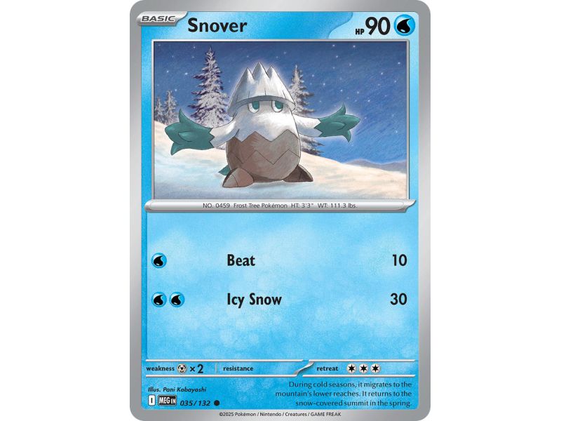Snover (Common) – ME01 Mega Evolution | Carta POKEMON en México