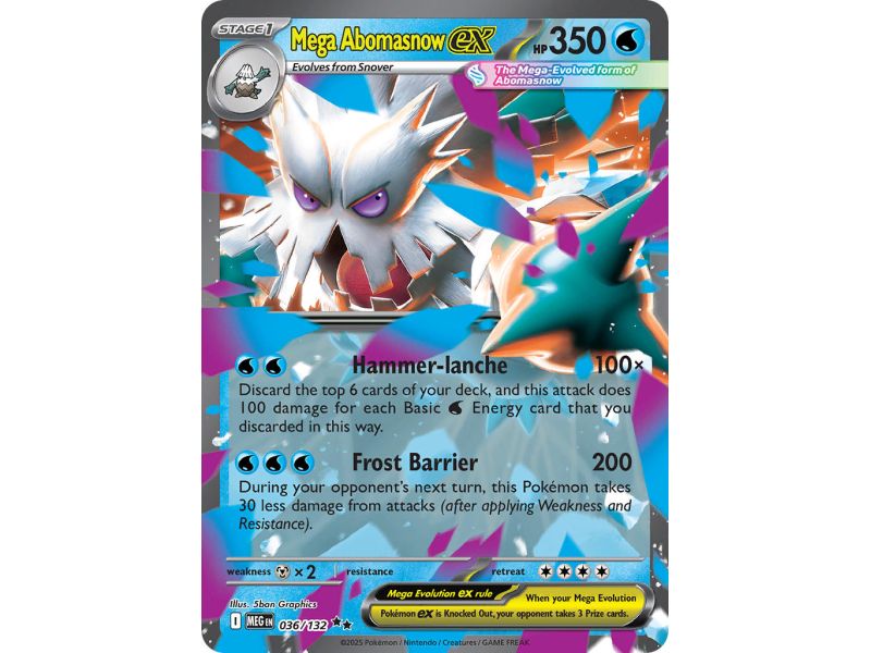 Mega Abomasnow ex (Double Rare) – ME01 Mega Evolution | Carta POKEMON en México