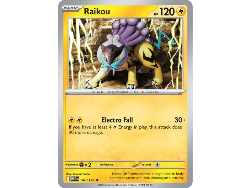Raikou (Rare Holofoil) – ME01 Mega Evolution | Carta POKEMON en México
