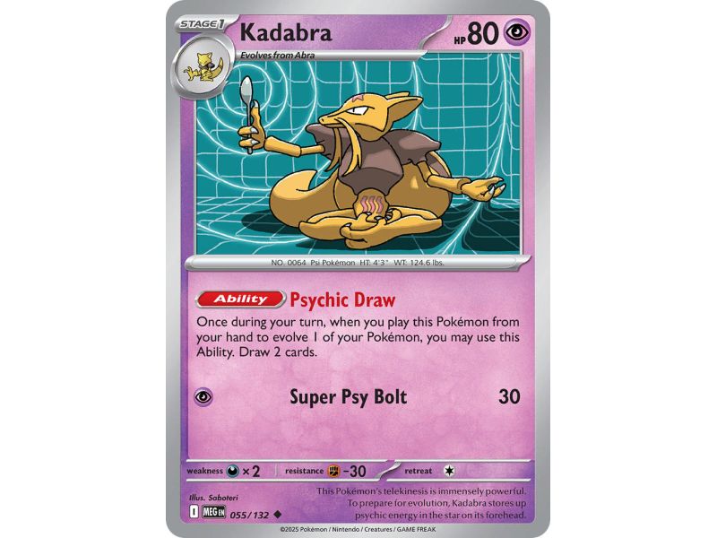 Kadabra (Uncommon) – ME01 Mega Evolution | Carta POKEMON en México