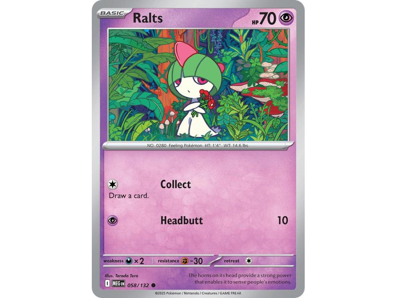 Ralts (Common) – ME01 Mega Evolution | Carta POKEMON en México