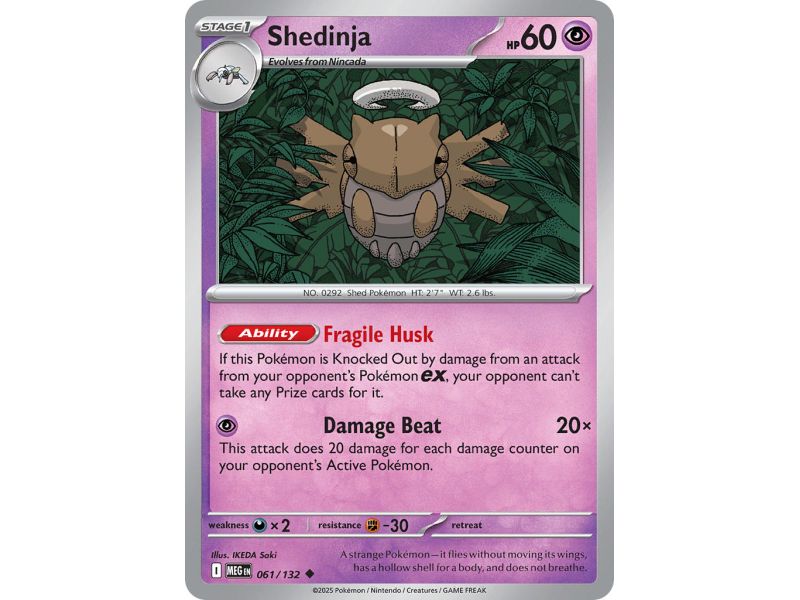 Shedninja (Uncommon) – ME01 Mega Evolution | Carta POKEMON en México