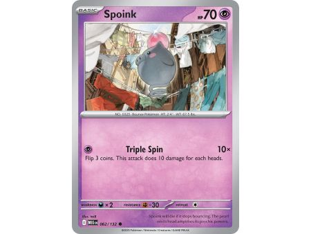 Spoink (Common) – ME01 Mega Evolution | Carta POKEMON en México