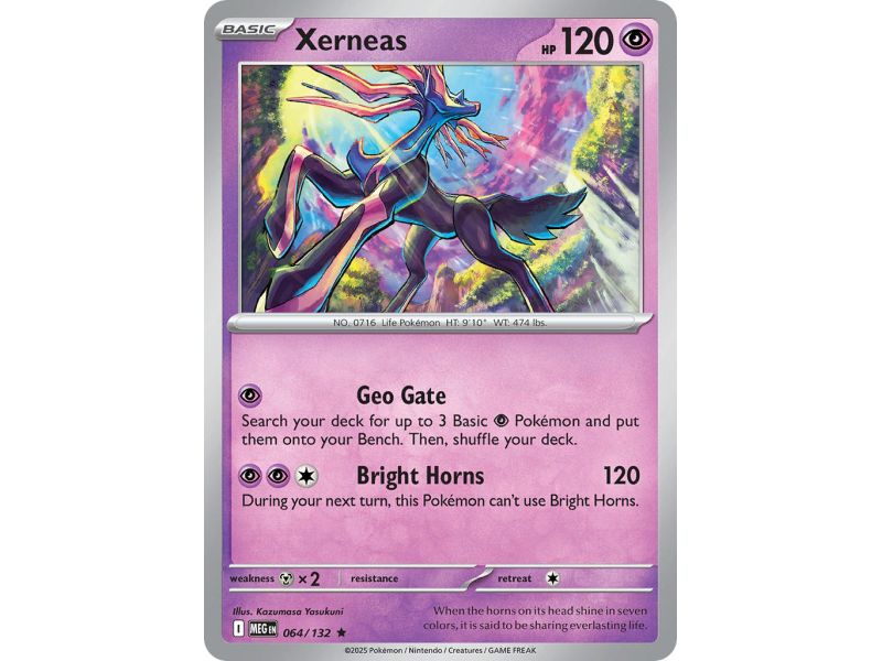Xerneas (Rare Holofoil) – ME01 Mega Evolution | Carta POKEMON en México