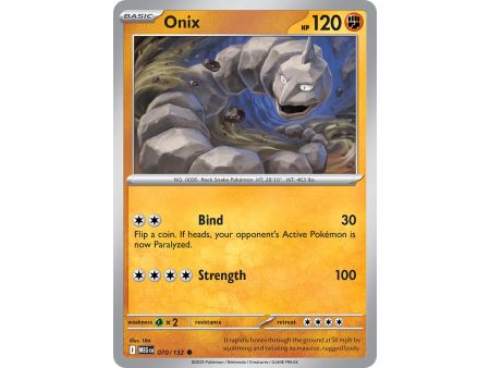 Onix (Common) – ME01 Mega Evolution | Carta POKEMON en México