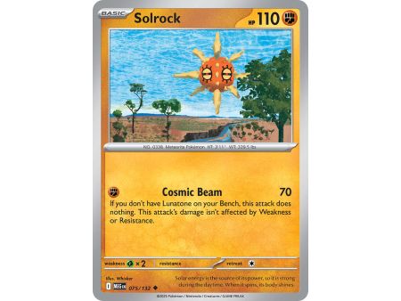 Solrock (Uncommon) – ME01 Mega Evolution | Carta POKEMON en México
