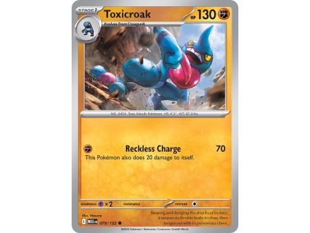 Toxicroak (Common) – ME01 Mega Evolution | Carta POKEMON en México