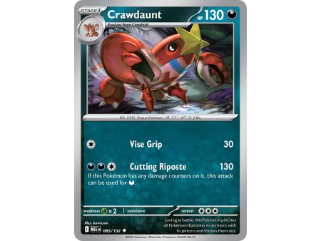 Crawdaunt (Uncommon) – ME01 Mega Evolution | Carta POKEMON en México