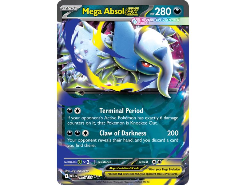 Mega Absol ex (Double Rare) – ME01 Mega Evolution | Carta POKEMON en México