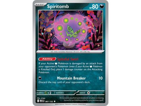 Spiritomb (Uncommon) – ME01 Mega Evolution | Carta POKEMON en México