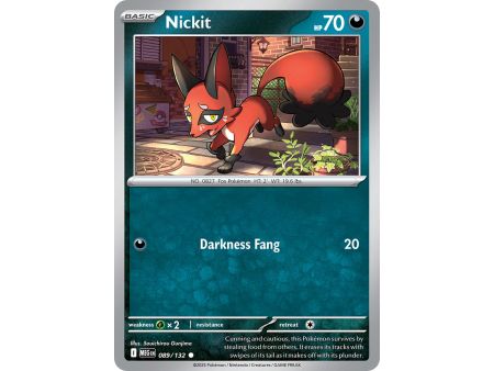 Nickit (Common) – ME01 Mega Evolution | Carta POKEMON en México