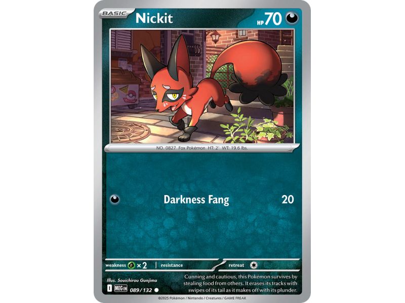 Nickit (Common) – ME01 Mega Evolution | Carta POKEMON en México