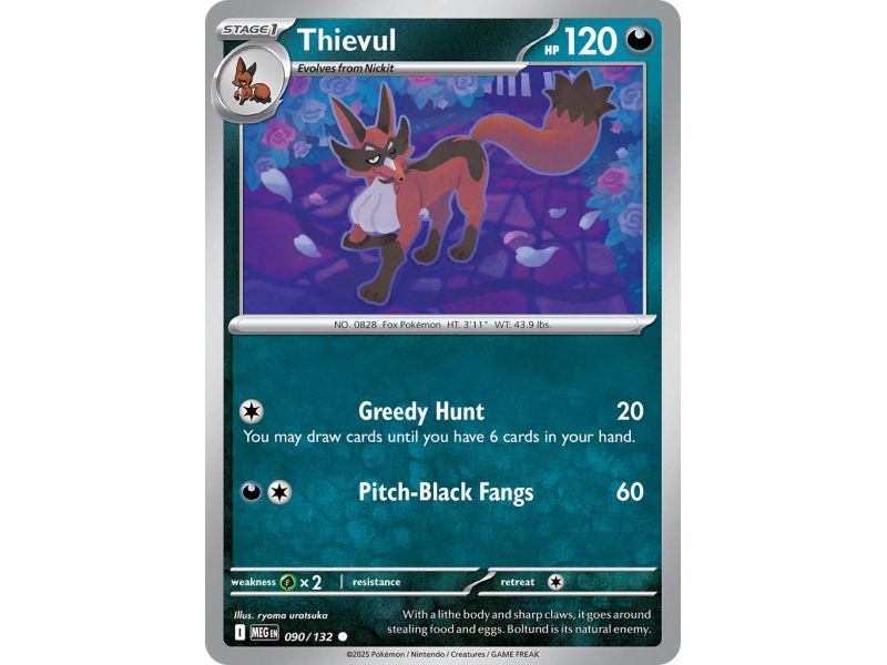 Thievul (Common) – ME01 Mega Evolution | Carta POKEMON en México