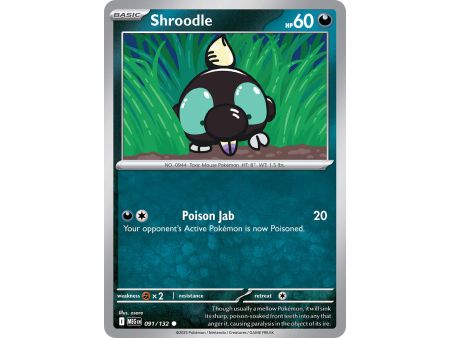 Shroodle (Common) – ME01 Mega Evolution | Carta POKEMON en México