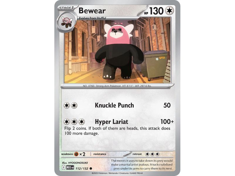 Bewear (Common) – ME01 Mega Evolution | Carta POKEMON en México