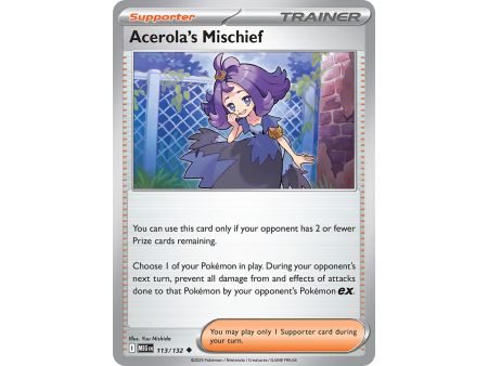 Acerola's Mischief (Uncommon) – ME01 Mega Evolution | Carta POKEMON en México