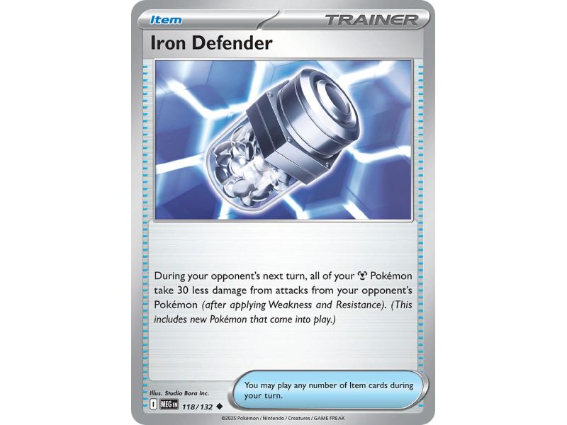 Iron Defender (Uncommon) – ME01 Mega Evolution | Carta POKEMON en México