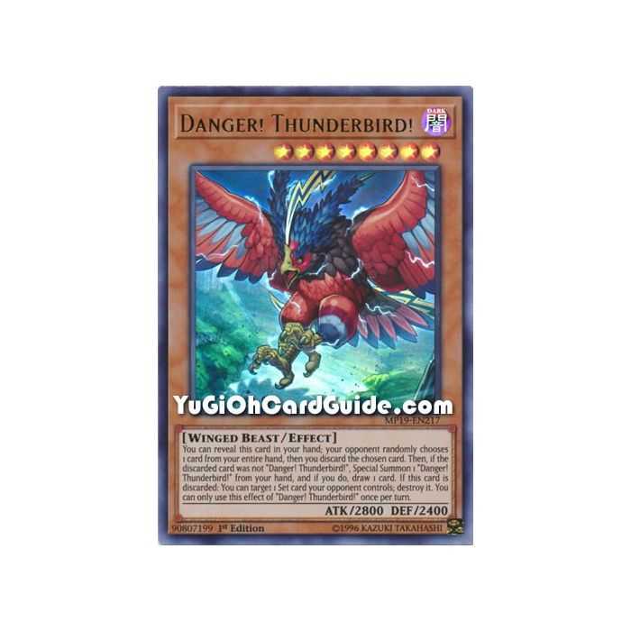 Danger! Thunderbird! (Ultra Rare) – 2019 Gold Sarcophagus Mega Pack | Carta YUGIOH en México