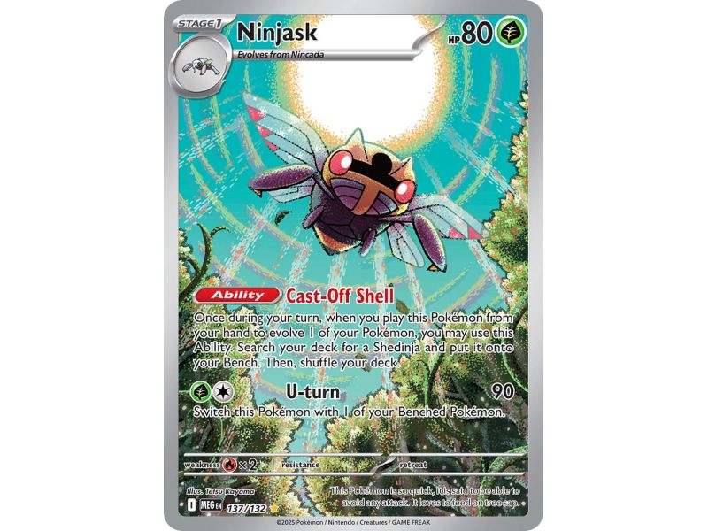 Ninjask (Illustration Rare) – ME01 Mega Evolution | Carta POKEMON en México