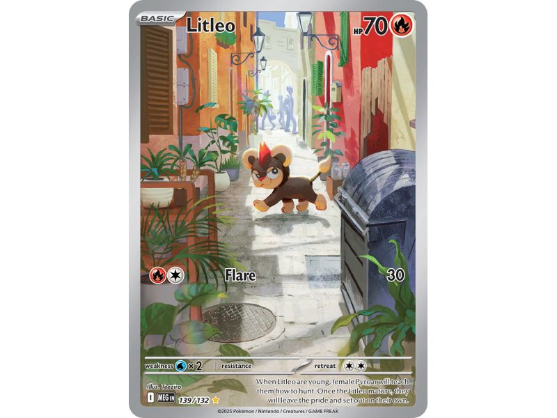 Litleo (Illustration Rare) – ME01 Mega Evolution | Carta POKEMON en México