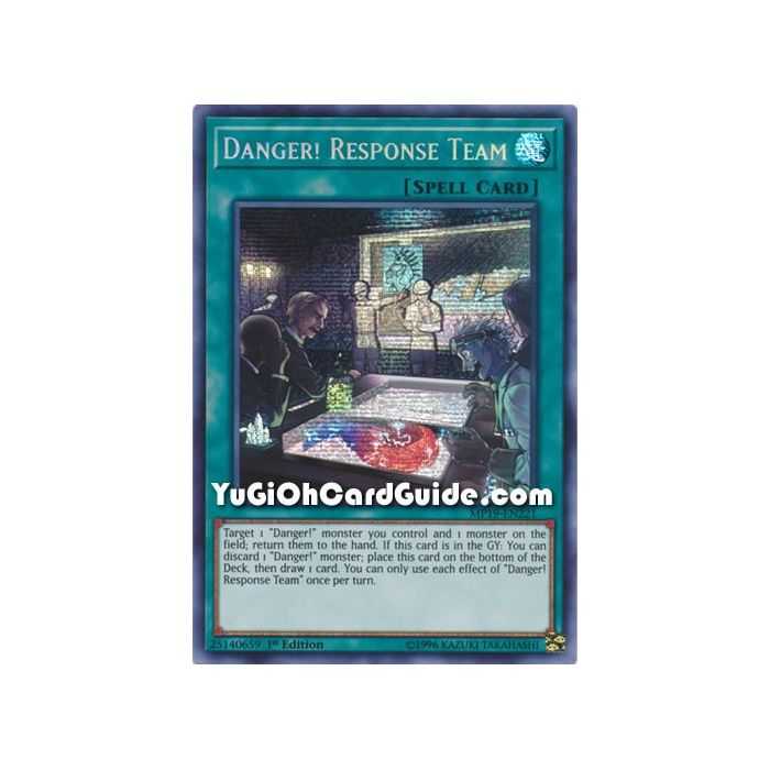 Danger! Response Team (Prismatic Secret Rare) – 2019 Gold Sarcophagus Mega Pack | Carta YUGIOH en México
