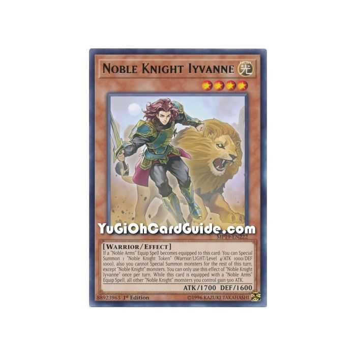 Noble Knight Iyvanne (Rare) – 2019 Gold Sarcophagus Mega Pack | Carta YUGIOH en México