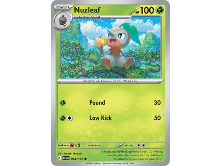 Nuzleaf (Common/Reverse Holofoil) – ME01 Mega Evolution | Carta POKEMON en México