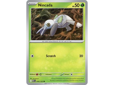 Nincada (Common/Reverse Holofoil) – ME01 Mega Evolution | Carta POKEMON en México