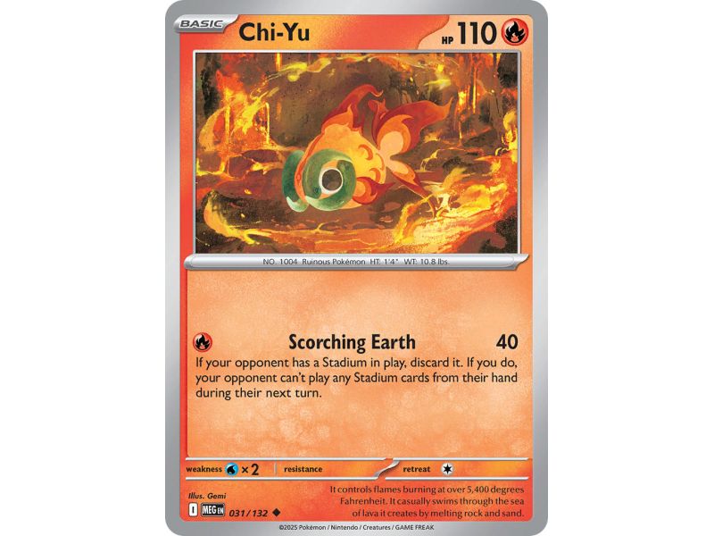 Chi-Yu (Uncommon/Reverse Holofoil) – ME01 Mega Evolution | Carta POKEMON en México