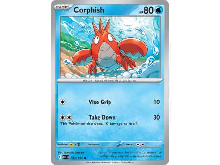 Corpish (Common/Reverse Holofoil) – ME01 Mega Evolution | Carta POKEMON en México