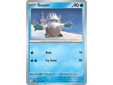 Snover (Common/Reverse Holofoil) – ME01 Mega Evolution | Carta POKEMON en México